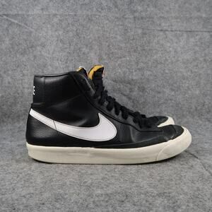 Nike Shoes Mens 9.5 Sneakers Blazer Mid 77 Vintage Black Sail Leather High Top